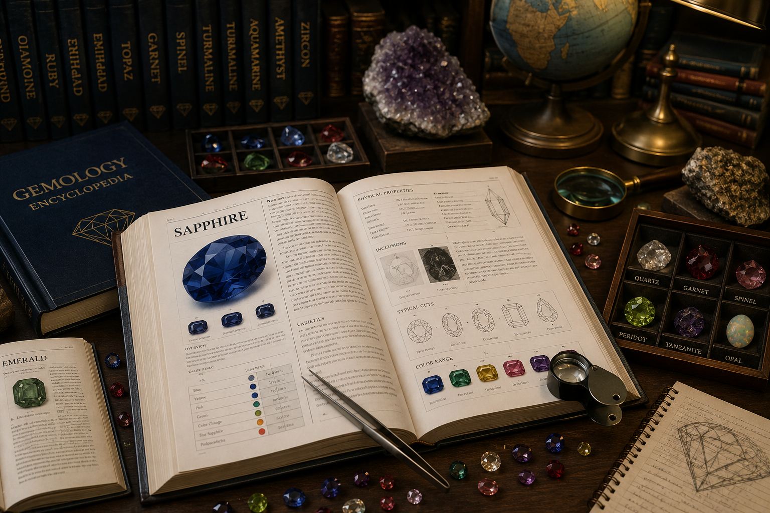 Natural gemstone catalog preview