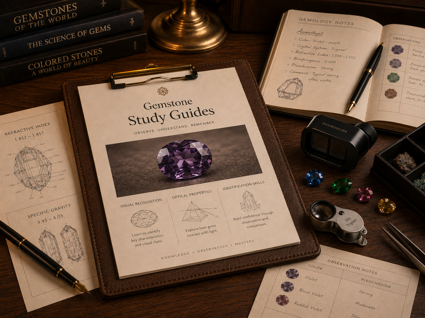 Gemstone study guides preview